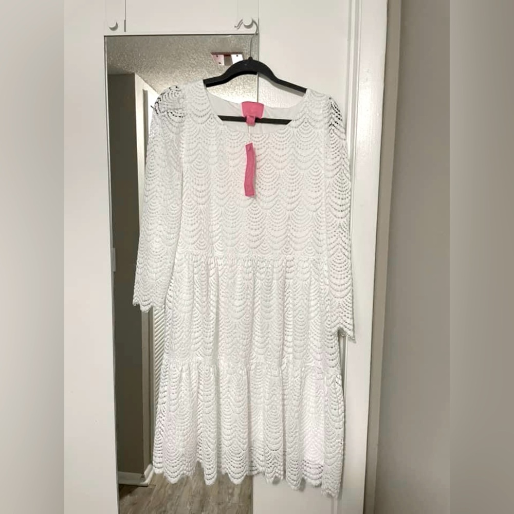 Geanna Scallop swing dress